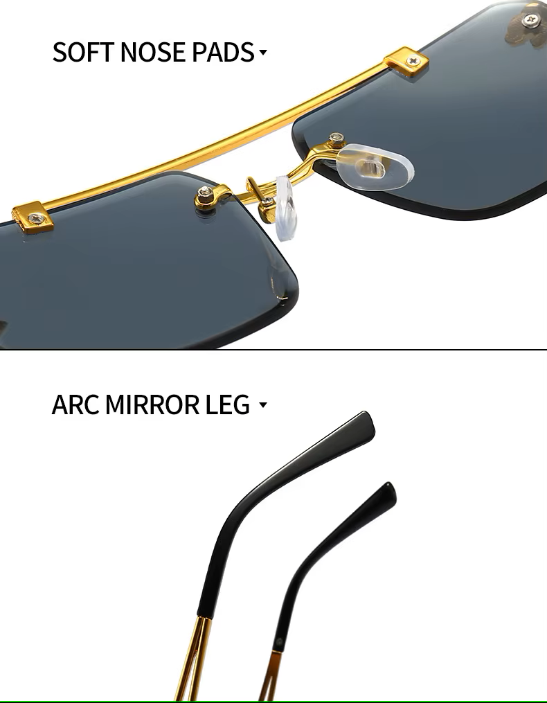Nodless Apex Panthera Rimless Sunglasses