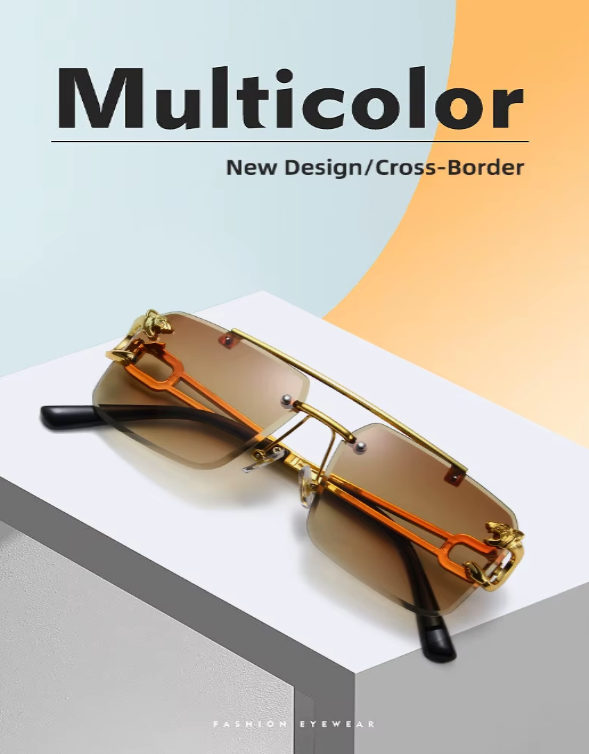 Nodless Apex Panthera Rimless Sunglasses